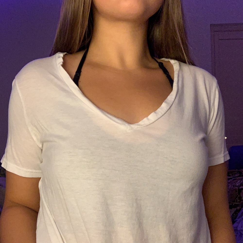 ON DEPOP: white v neck